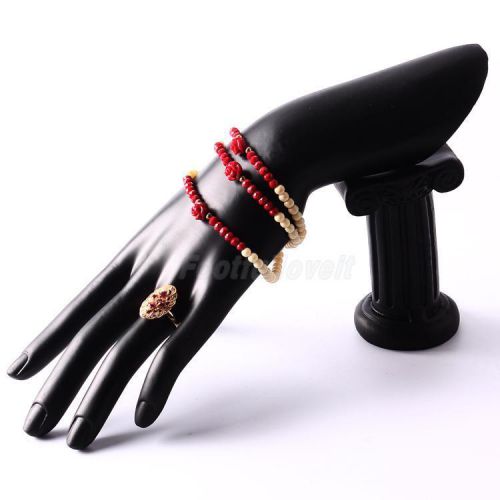Black Resin Female Mannequin Hand Display Jewelry Bracelet Ring Stand Holder