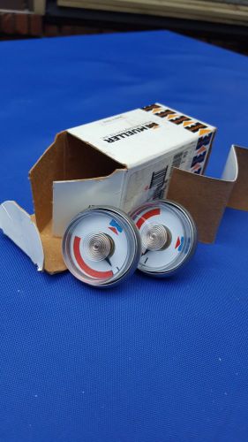 Set of 2 -mueller refrigeration pressure relief gauge p/n p36214   rupture disc for sale