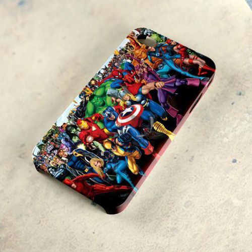 All Character Superhero Marvell Comics Apple iPhone iPod Samsung Galaxy HTC Case