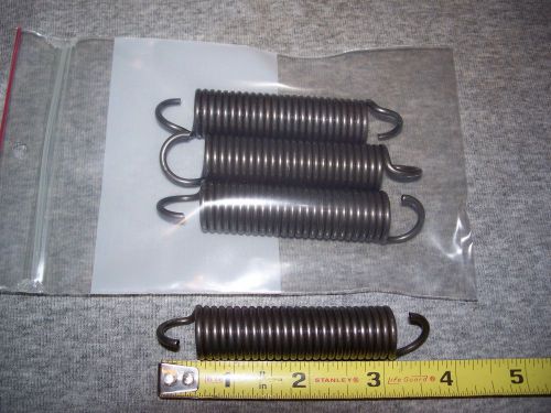 Lot of 4, 3-11/16&#034; long 11/16&#034; OD Extension Springs, Firm
