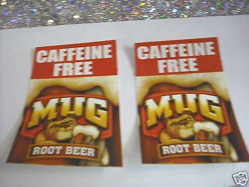 MUG ROOT BEER CAFFEINE FREE Stickers FREE SHIPPING