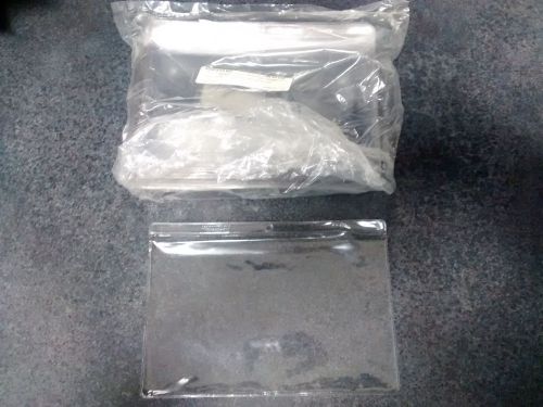 Lot 100 clear vinyl envelope hang hole 10&#034; x 7.5&#034; half sheet protective sleeve