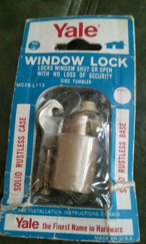 yale window lock solid rustless case made in USA nos in original package