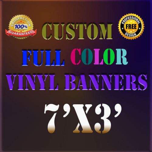 7&#039; x 3&#039; full color custom 13oz vinyl outdoor personalized banner ft signs for sale