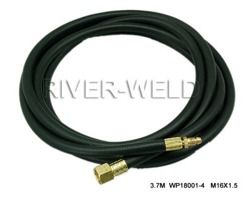 Power cable hose for wp18 tig welding torch 11-1/2 foot 3.7m &amp; 5/8-18 &amp; m16*1.5 for sale