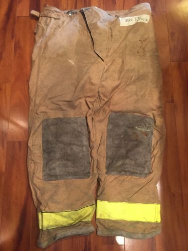 Firefighter pbi gold bunker/turnout gear globe pants 44w x 32l halloween costume for sale