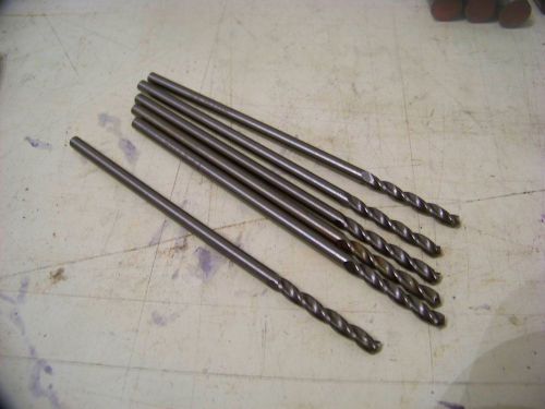 Lexington .1444&#034; (3.67mm) Diameter Solid Carbide 3 Flute Drills 6pcs