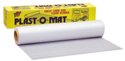 Warp Brothers PM-50 Clear Plast-O-Mat Ribbed Flooring Runner Roll, 30-Inch By