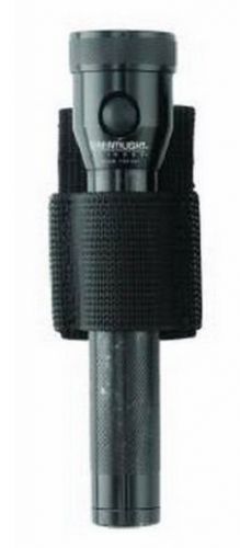 Aker Leather C954 Flashlight Holder Open Black Large For Streamlight/PolyStinger