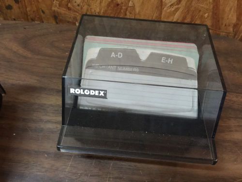 Rolodex Petite S-3000 Desk Address Phone File with Lined Cards &amp; Dividers