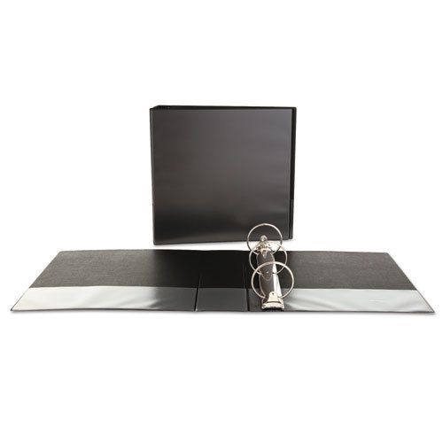 Economy round ring view binder, 3&#034; capacity, black for sale