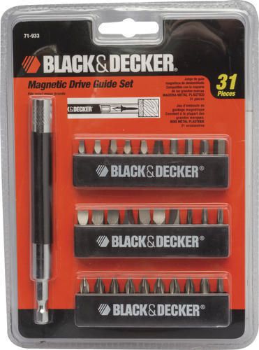 Black &amp; decker 71-933 31pc magnetic drive guide set insert bit for sale