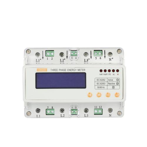 GHTS300E Three Phase Digital Energy Meter U/I/P/F/PF/Q/S Monitor Amp Volt Tester