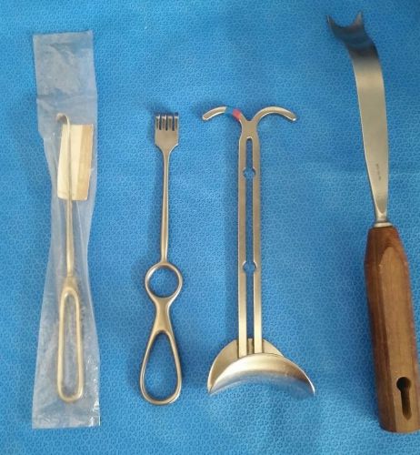 (Lot of 4) Ditmar/Grieshaber/IMS Stainless Steel Surgical Retractors