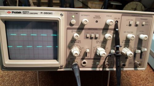 Protek P-3502C  20Mhz Oscilloscope with Manual