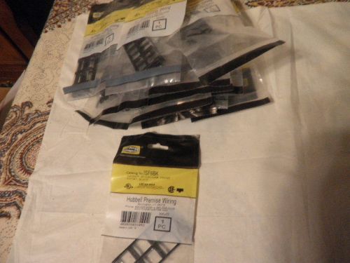 22 NEW HUBBELL PREMISE WIRING ISF6BK INFINE STYLELINE FRAME 6 PORT BLACK NEW