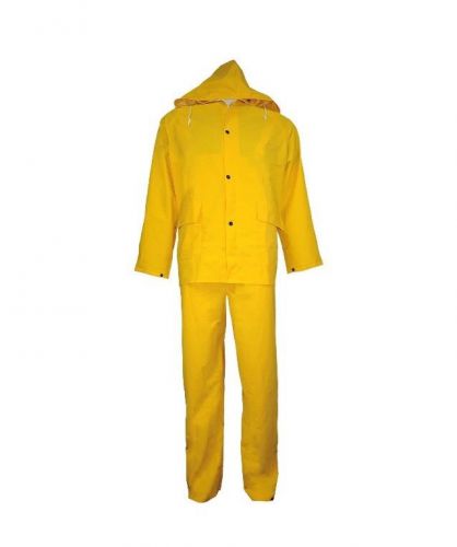Global Glove Frog Wear R8900 Size Medium Yellow PVC Rainsuit Galosh Suit QTY 12