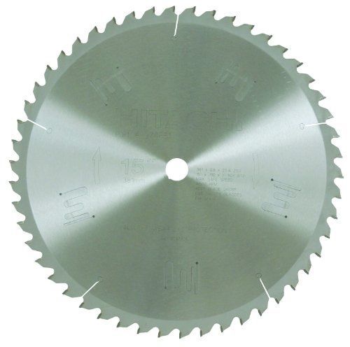 Hitachi 974651 15-Inch Tungsten Carbide Tipped ATB 1-Inch Arbor Finish Saw Blade