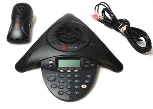 PolyCom SoundStation2 Non-Expandable Conference Phone w/ Wall Module [Ref A]