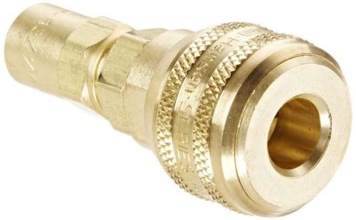 Eaton Hansen 3SB3 Brass ISO-B Interchange Pin Lock Pneumatic Fitting, Socket, 1/