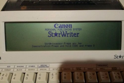 Vintage Canon Starwriter 30 Personal Publishing system word processor