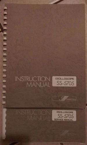 Iwatsu SS-5705 Oscilloscope Instruction and Service Manual