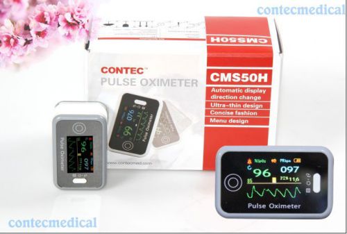24H CMS50H Color OLED Fingertip Pulse Oximeter SPO2 Monitor Pulse Rate Software