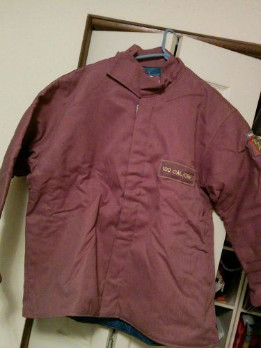 Salisbury acc10032twxl khaki flame resistant jacket 46&#034; to 48&#034; chest 100 cal/cm2 for sale