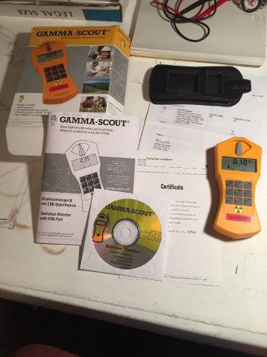 Gamma-scout radiation detector (geiger counter) with alert and logging software for sale