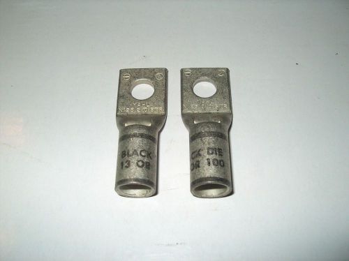 LOT OF 2 YA-L N125 2/0 STR CABLE TERMINAL LUGS ** NEW **