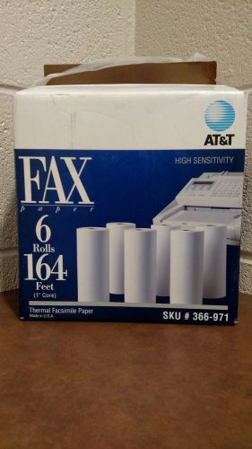 AT&amp;T High Sensitivity Fax Paper 6 Rolls 164 Feet