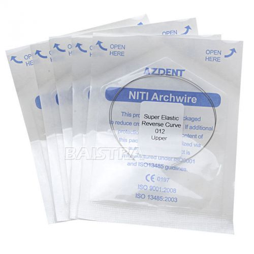 10X AZDENT Dental Orthodontic Arch Wires NITI Reverse Curve Round 012Upper Best