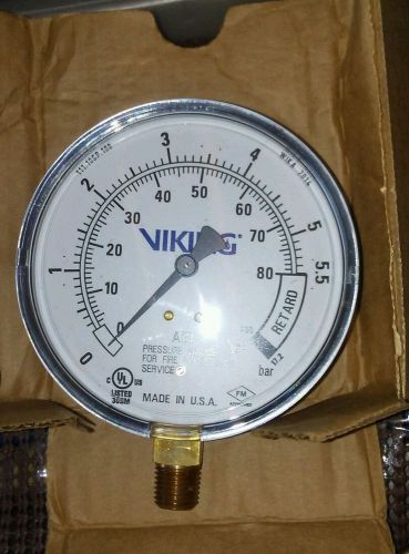 Viking Air Pressure Gauge For Fire Protection Sevice 111.10SP.100 USA Made