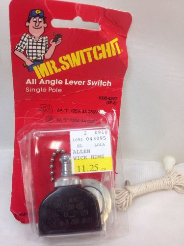 Mr switchit all angle lever switch-single pole/single throw 100-4397 by mcgill for sale