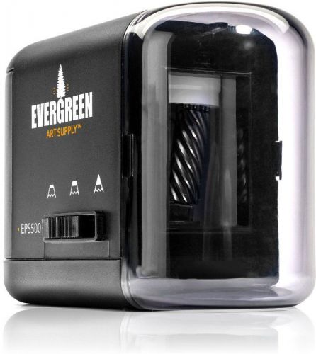 Evergreen Art Supply Electric Pencil Sharpener, Black