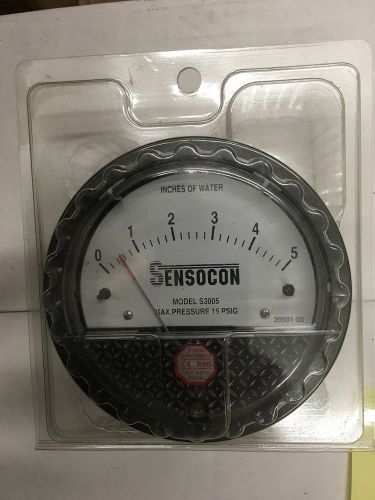 S3005 Differential Pressure Gauge 0-5 in w.c.