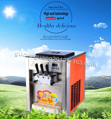 manual ice cream making machine,3 flavor ice cream machine,110V/60HZ,220V/50HZ