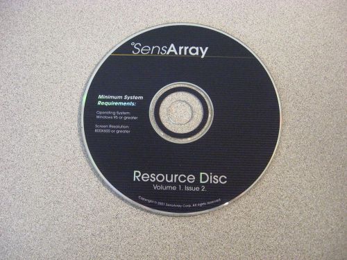 SensArray Resouce Disk CD Volume 1, Issue 2, 2001, Loads with Windows 7