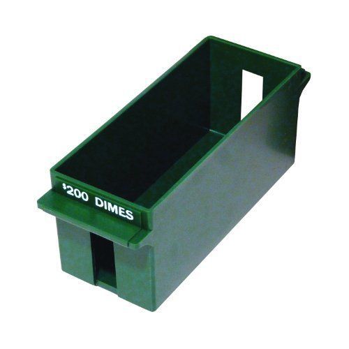 MMF Industries Rolled Coin Dime Storage Tray, 3.19 x 3.63 x 9.125 Inches
