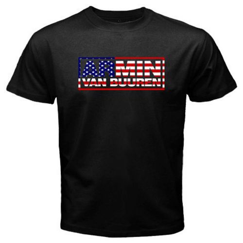 ARMIN VAN BUUREN US Fans Tour Logo Electro Music Men&#039;s Black T-Shirt Size S-3XL