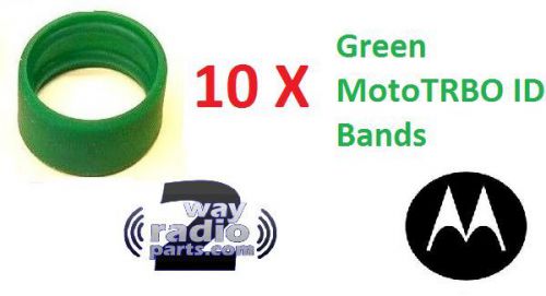 Motorola mototrbo green id bands 10 pack (xpr7550, xpr3500, sl300 ) 32012144003 for sale
