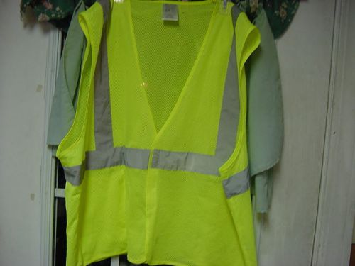 Fluorescent Yellow Body Guard Safety Vest HV210   New 2XL / 3XL