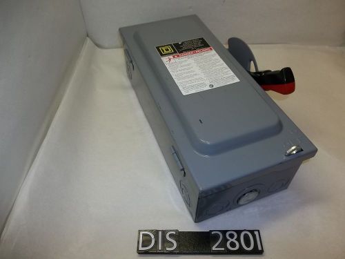 Square D 600 Volt 30 Amp Non Fused Disconnect Switch (DIS2801)