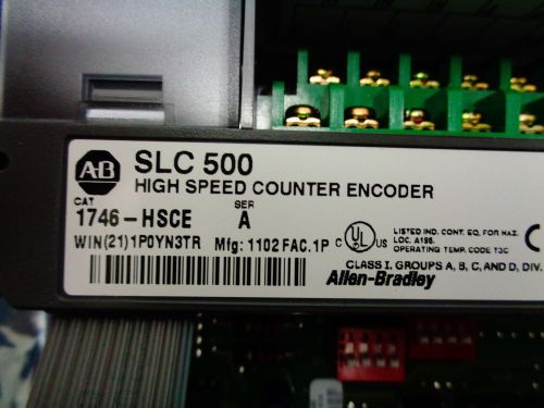 ALLEN BRADLEY 1446-HSCE SER A SLC 500 HI SPD COUNTER ENCODER