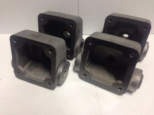 Lot of 4 Crouse-Hinds 947-E Explosion Proof Backboxes ~ 3 Port 1-1/2&#034;