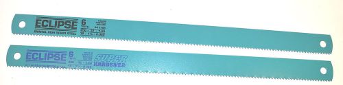 2 NOS Eclipse UK HSS 6tpi 18&#034; x1-1/4&#034; x 0.062&#034;  POWER HACKSAW BLADE Group R1