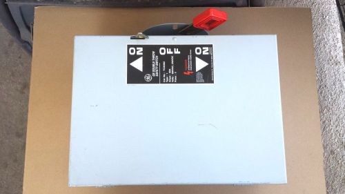 General electric tc35362 60a heavy duty double throw non fused 3 phase switch for sale