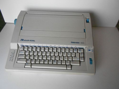 Adler-Royal Gabriele 100 Portable Electronic Typewriter   Mint  w/ribbons