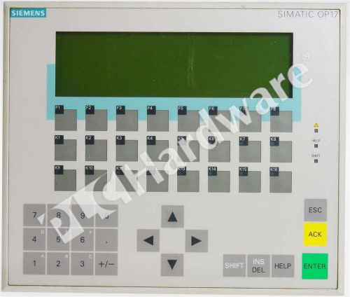 Siemens 6av3617-1jc20-0ax1 6av3 617-1jc20-0ax1 simatic op17 operator panel for sale