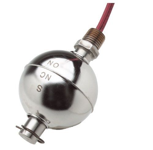 Gems Sensors 01950 316 Stainless Steel Float Single Point Level Switch, 2-1/16&#034;